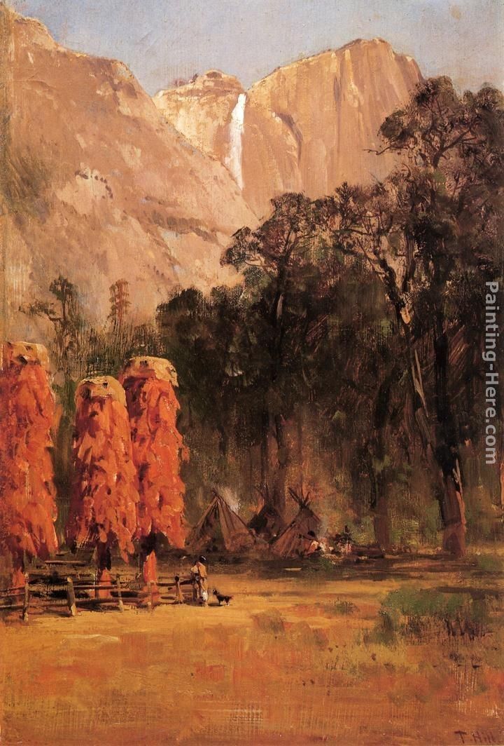 Thomas Hill Indian Camp, Yosemite